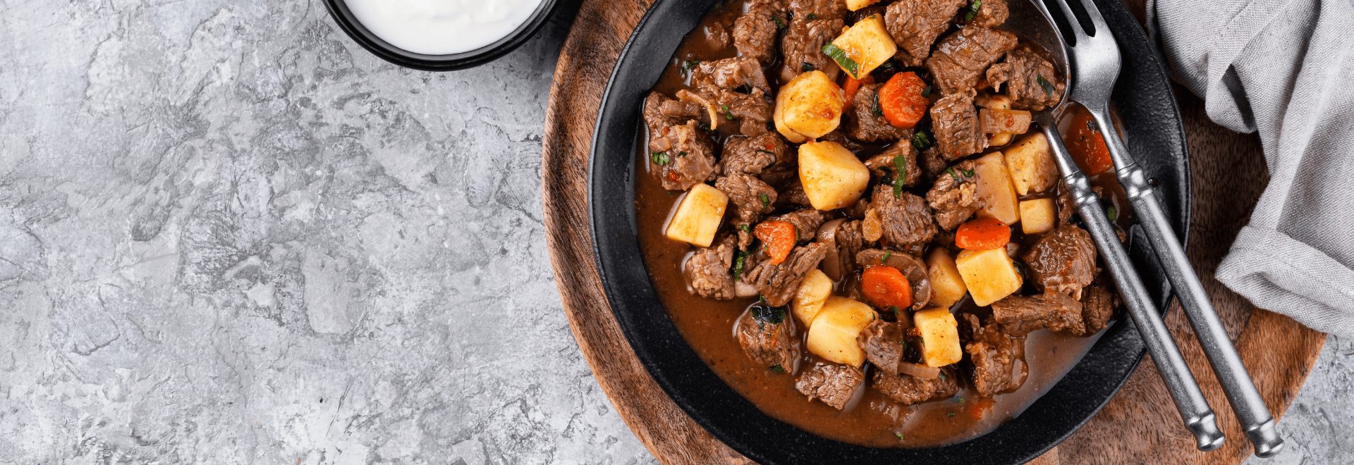 Vitela estufada com legumes de inverno